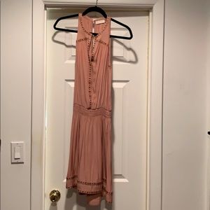 Nude silk Ramy Brook dress